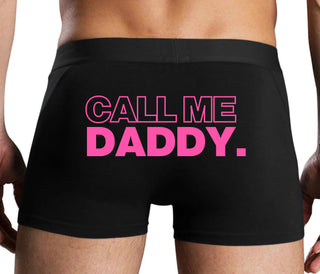 Call Me Daddy - Black Boxer Brief