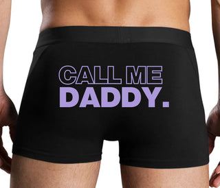Call Me Daddy - Black Boxer Brief