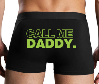 Call Me Daddy - Black Boxer Brief