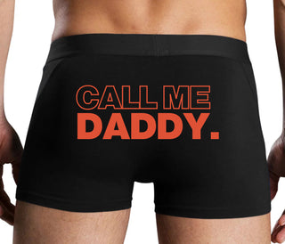 Call Me Daddy - Black Boxer Brief