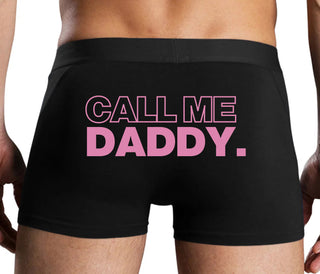 Call Me Daddy - Black Boxer Brief