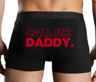 Call Me Daddy - Black Boxer Brief
