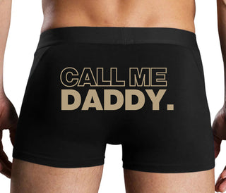 Call Me Daddy - Black Boxer Brief