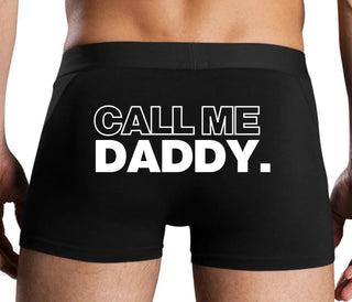 Call Me Daddy - Black Boxer Brief