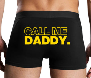 Call Me Daddy - Black Boxer Brief
