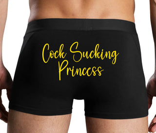 Cock Sucking Princess - Black Boxer Brief