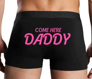 Come Here Daddy - Black Boxer Brief