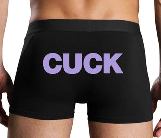 Cuck - Bold Design - Black Boxer Brief