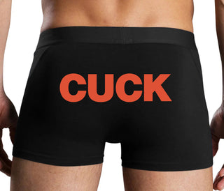 Cuck - Bold Design - Black Boxer Brief