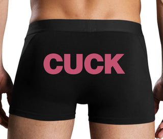 Cuck - Bold Design - Black Boxer Brief