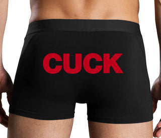 Cuck - Bold Design - Black Boxer Brief