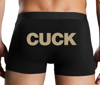 Cuck - Bold Design - Black Boxer Brief