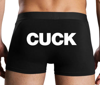 Cuck - Bold Design - Black Boxer Brief