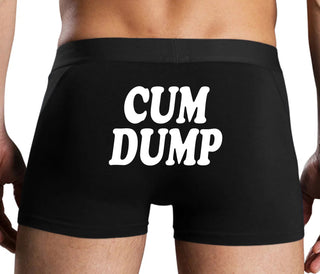 Cum Dump - Bold Design - Black Boxer Brief