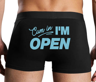 Cum In I'm Open - Black Boxer Brief