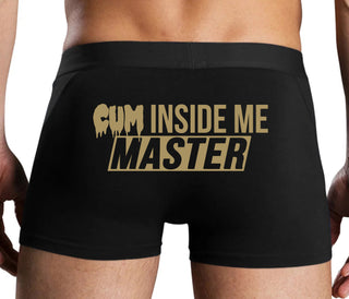 Cum Inside Me Master - Black Boxer Brief