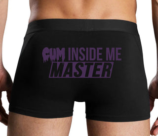 Cum Inside Me Master - Black Boxer Brief