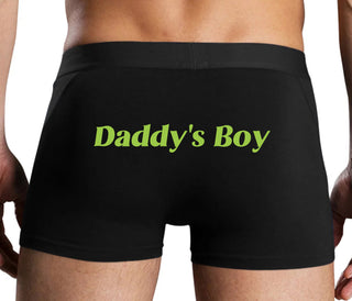 Daddy's Boy - Black Boxer Brief