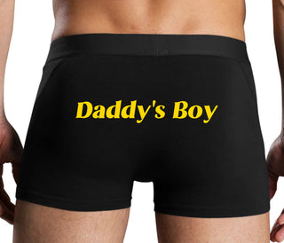 Daddy's Boy - Black Boxer Brief