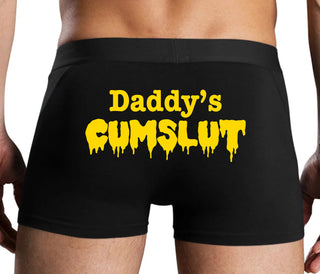 Daddy's Cumslut - Black Boxer Brief