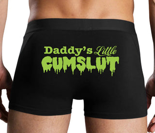 Daddy's Little Cumslut - Black Boxer Brief