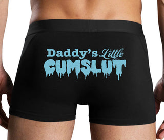 Daddy's Little Cumslut - Black Boxer Brief
