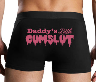 Daddy's Little Cumslut - Black Boxer Brief