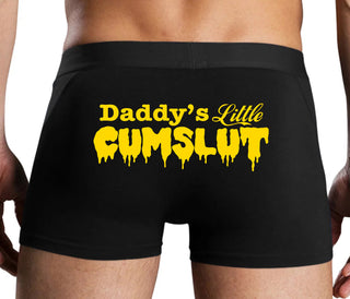 Daddy's Little Cumslut - Black Boxer Brief