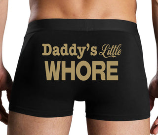 Daddys Little Whore - Black Boxer Brief