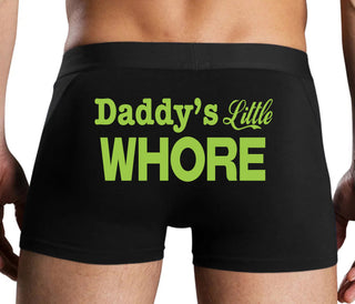 Daddys Little Whore - Black Boxer Brief