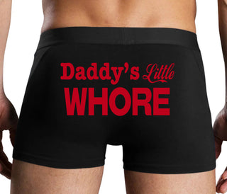 Daddys Little Whore - Black Boxer Brief