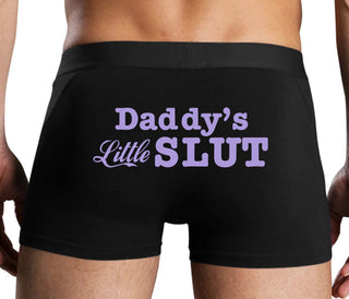 Daddys Little Slut - Black Boxer Brief