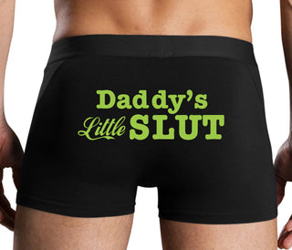Daddys Little Slut - Black Boxer Brief