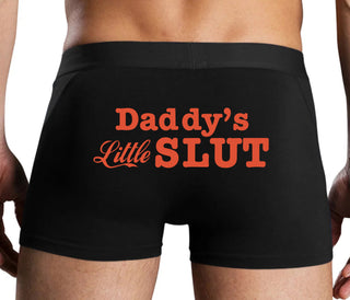 Daddys Little Slut - Black Boxer Brief