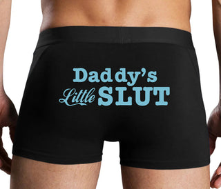 Daddys Little Slut - Black Boxer Brief