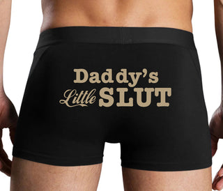 Daddys Little Slut - Black Boxer Brief