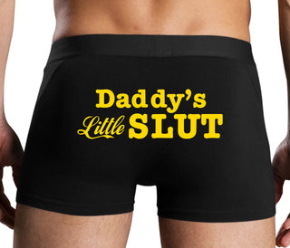 Daddys Little Slut - Black Boxer Brief