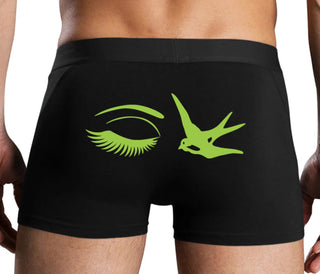 I Swallow - Eye Bird - Black Boxer Brief