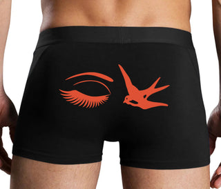 I Swallow - Eye Bird - Black Boxer Brief