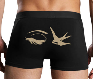 I Swallow - Eye Bird - Black Boxer Brief