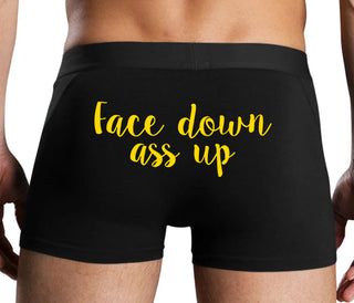 Face Down Ass Up - Black Boxer Brief