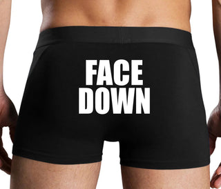 Face Down - Black Boxer Brief