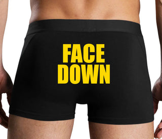 Face Down - Black Boxer Brief