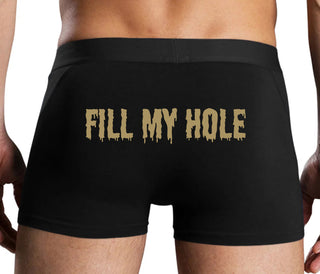 Fill My Hole - Black Boxer Brief