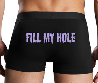 Fill My Hole - Black Boxer Brief