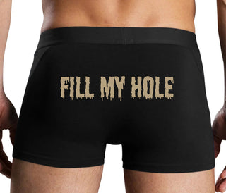 Fill My Hole - Black Boxer Brief