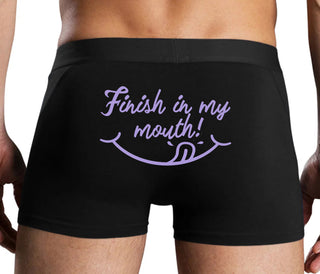 Finish In My Mouth - Black Boxer Brief