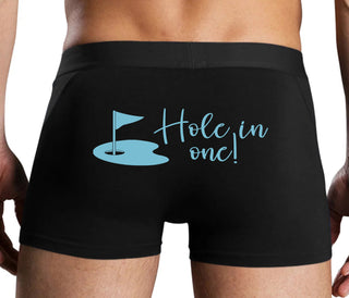 Hole In One - Funny Golf - Black Boxer Brief