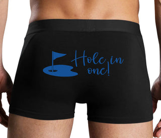Hole In One - Funny Golf - Black Boxer Brief