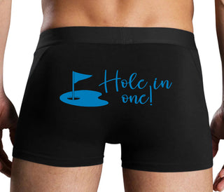 Hole In One - Funny Golf - Black Boxer Brief